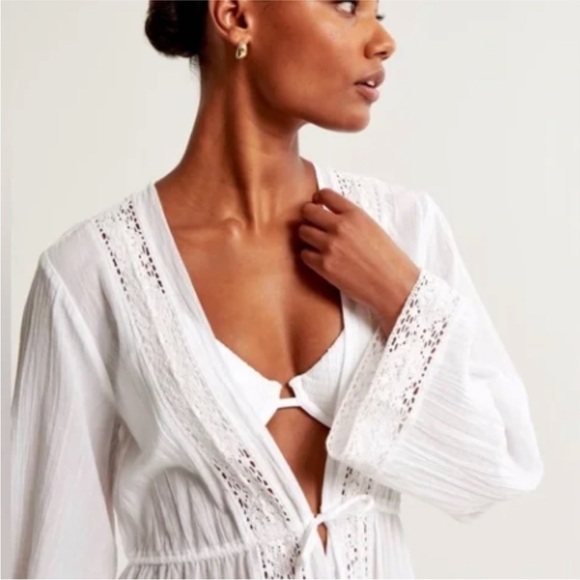 Abercrombie & Fitch Maxi Length Swim Cover - Up Dress XXS/XS NWT - Picture 5 of 6